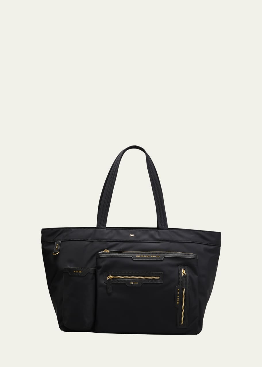 Black Artie recycled-nylon twill tote bag