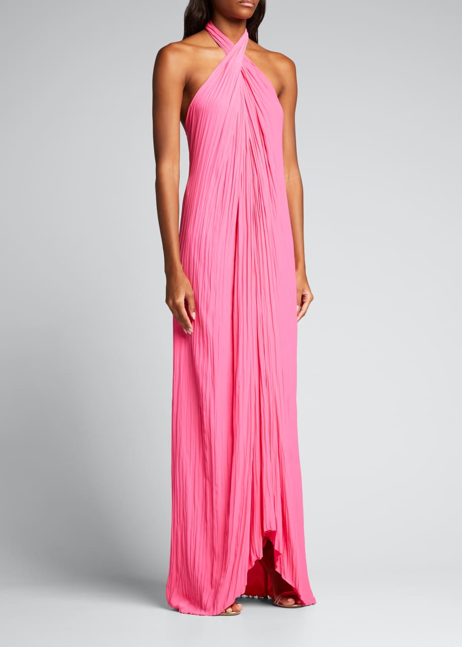 A.L.C. Rio Plisse Halter Dress - Bergdorf Goodman