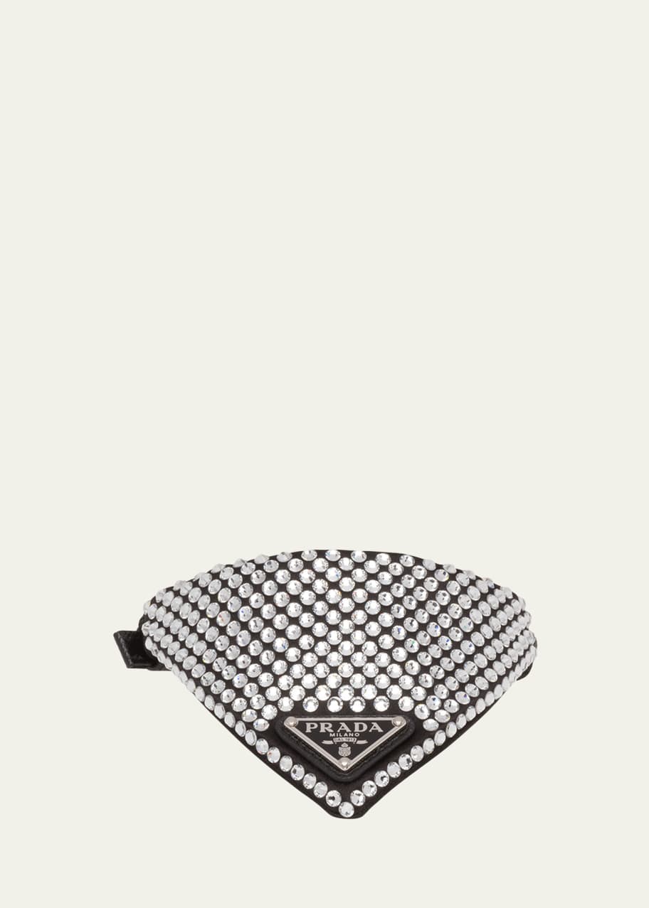 Prada CrystalStudded Satin Pet Collar Bergdorf Goodman