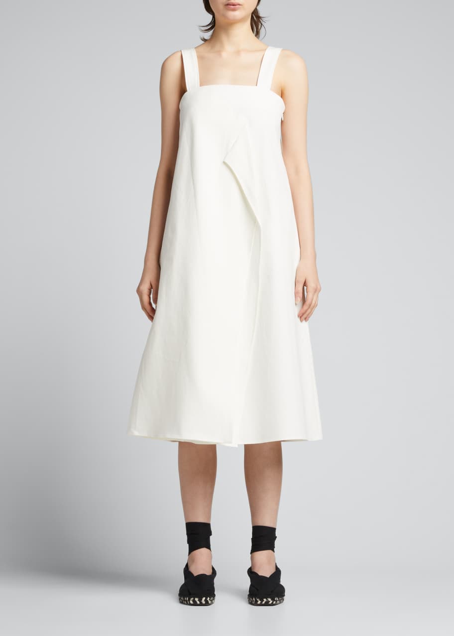 Structured a line dress top