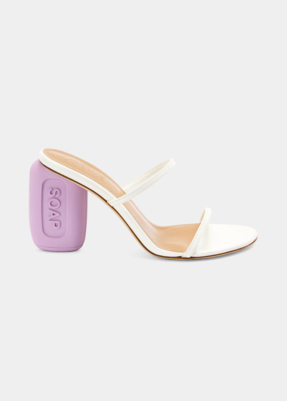 Loewe Soap Bar Two-Band Slide Sandals - Bergdorf Goodman display picture 1