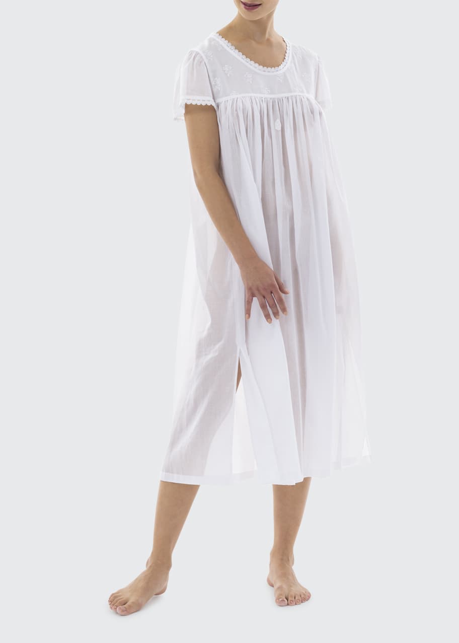 Celestine Rosalinde Short-Sleeve Nightgown - Bergdorf Goodman