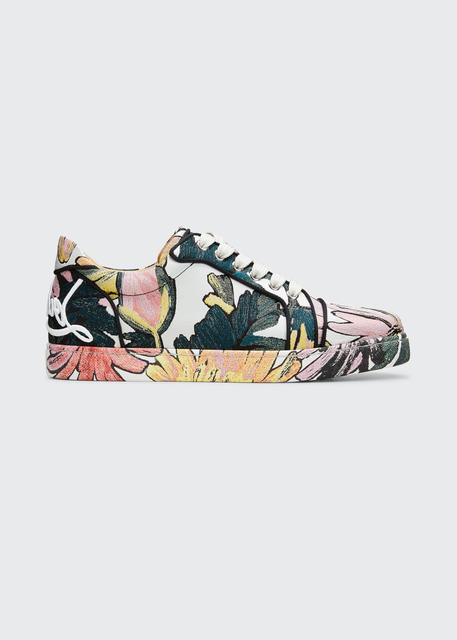 Christian Louboutin Fun Vieira Floral Low-Top Sneakers - Bergdorf Goodman
