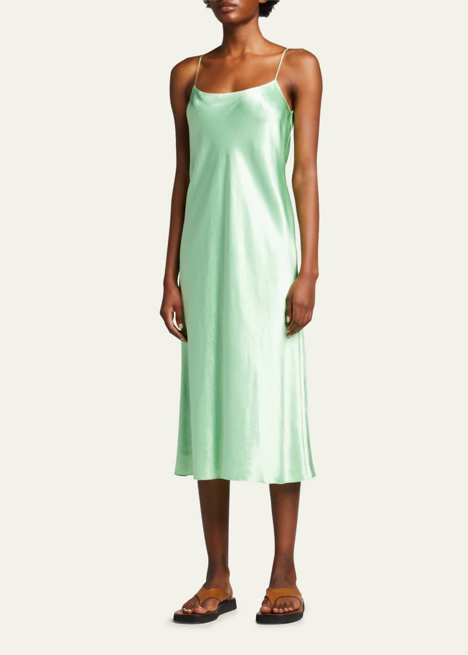 Vince Satin Slip Dress Bergdorf Goodman