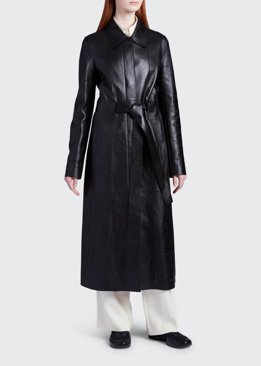The row leather coat outlet