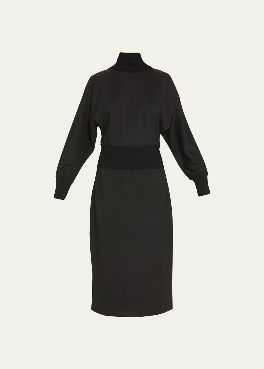 Theory Double Knit Turtleneck Dress Bergdorf Goodman