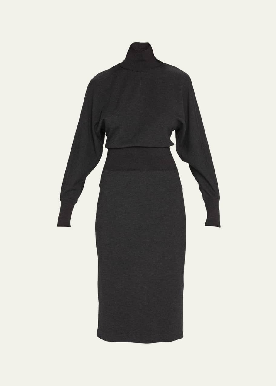 Theory Double Knit Turtleneck Dress Bergdorf Goodman
