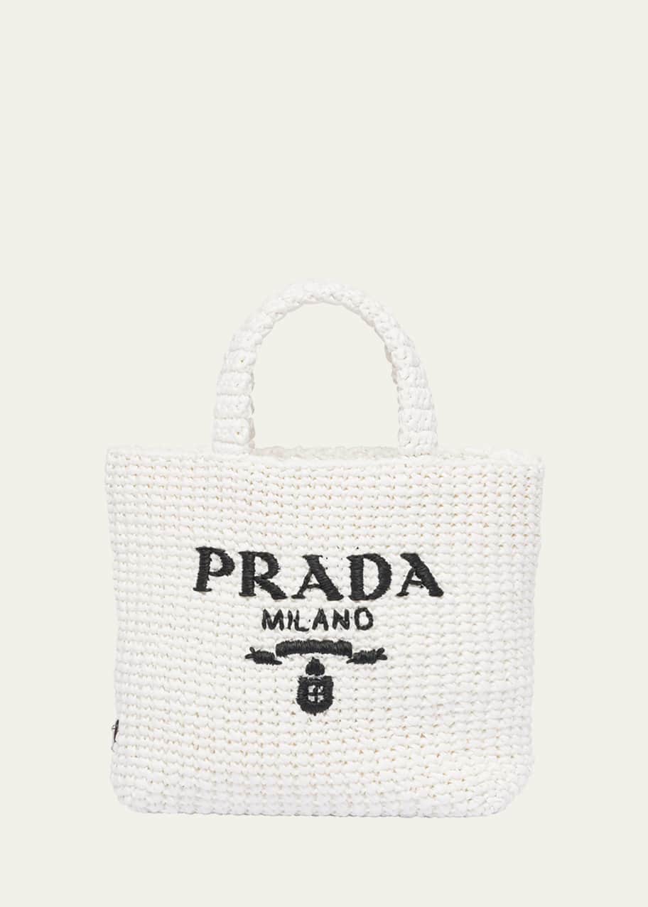 Prada Small Crochet Tote Bag - Bergdorf Goodman