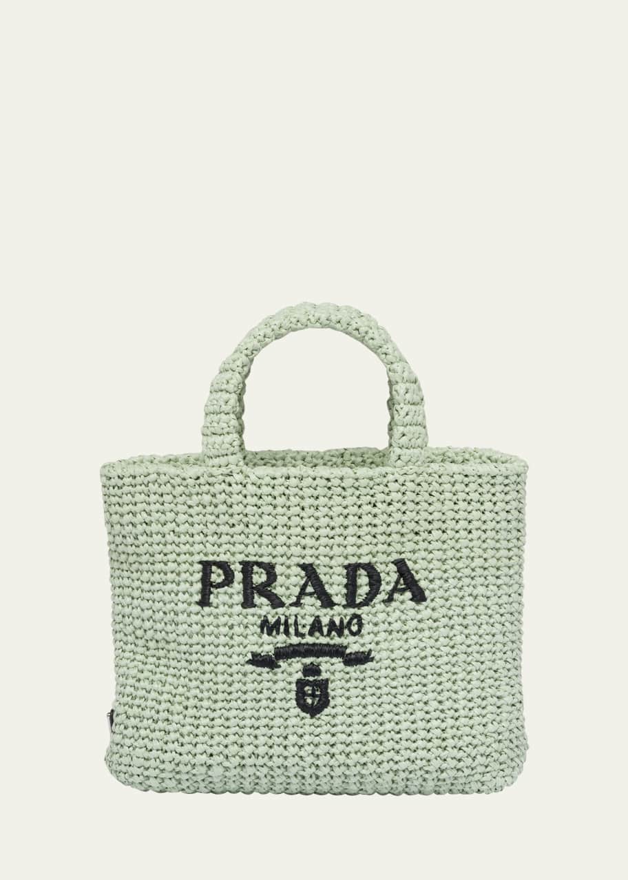 トートバッグ PRADA SMALL CROCHET TOTE BAG Prada Small Crochet Tote Bag - Bergdorf Goodman