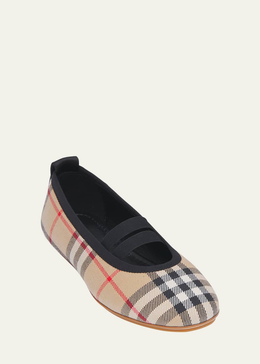 Girl s Grace Vintage Check Ballerina Flats Toddler Kids