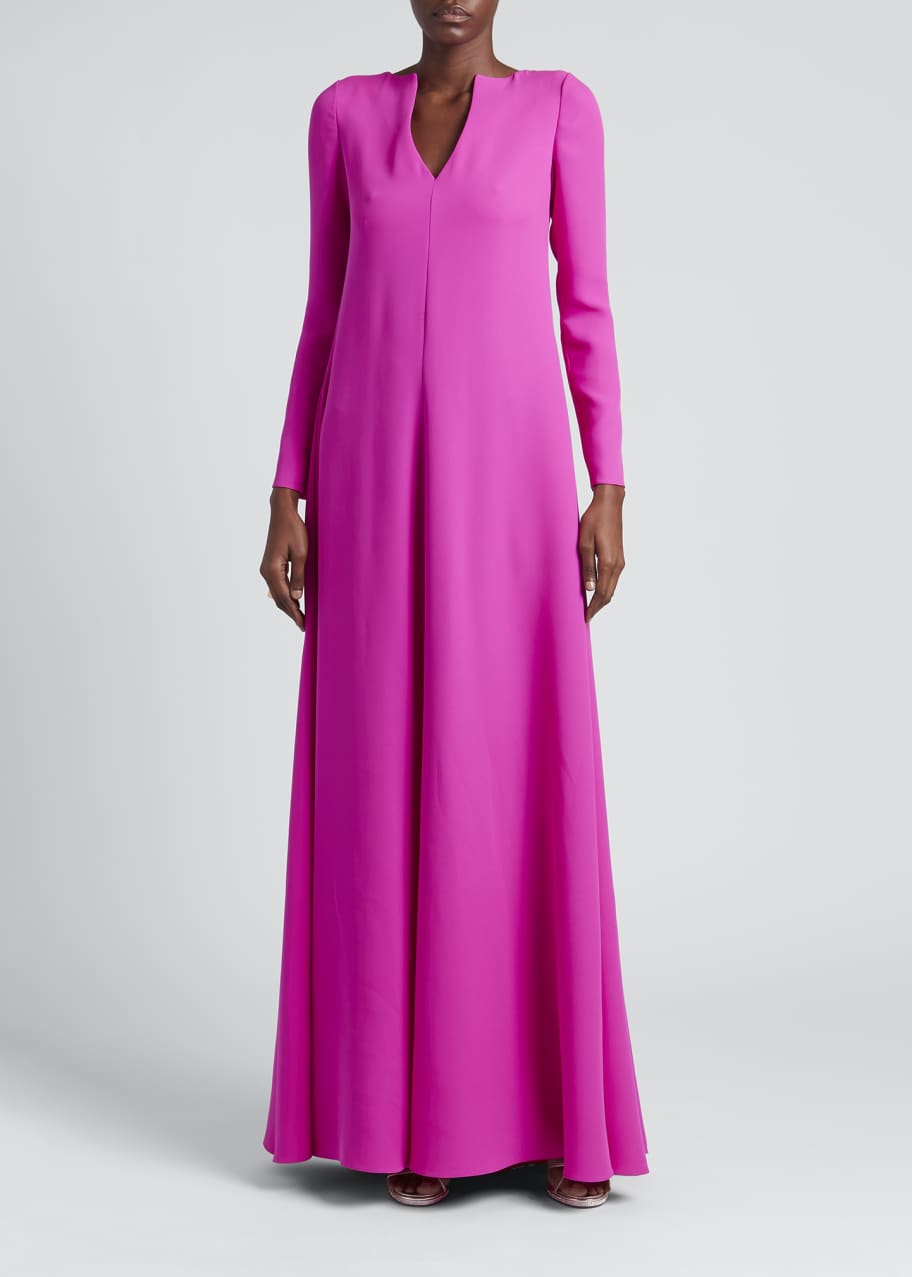 green emerald velvet dress Climbing Vines Kaftan Gown main image 1