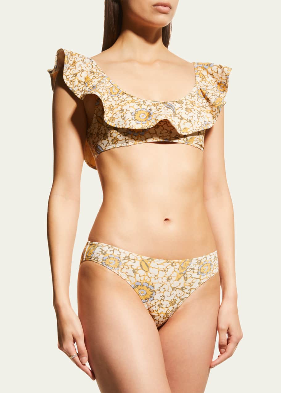 ulla johnson azores bikini top