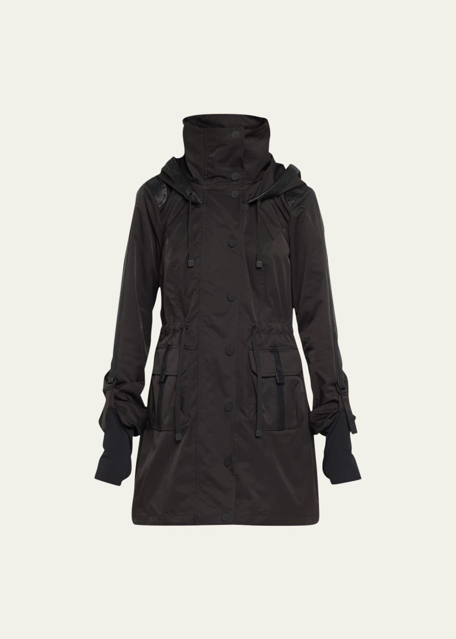 Blanc Noir Solid Hooded Anorak Jacket Bergdorf Goodman