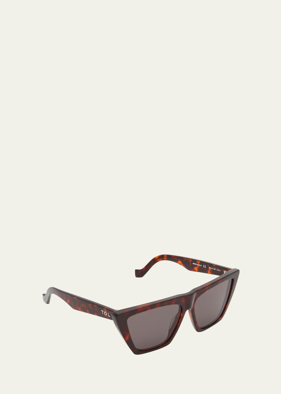 TOL Eyewear Trapezium Grande Acetate CatEye Sunglasses Bergdorf Goodman