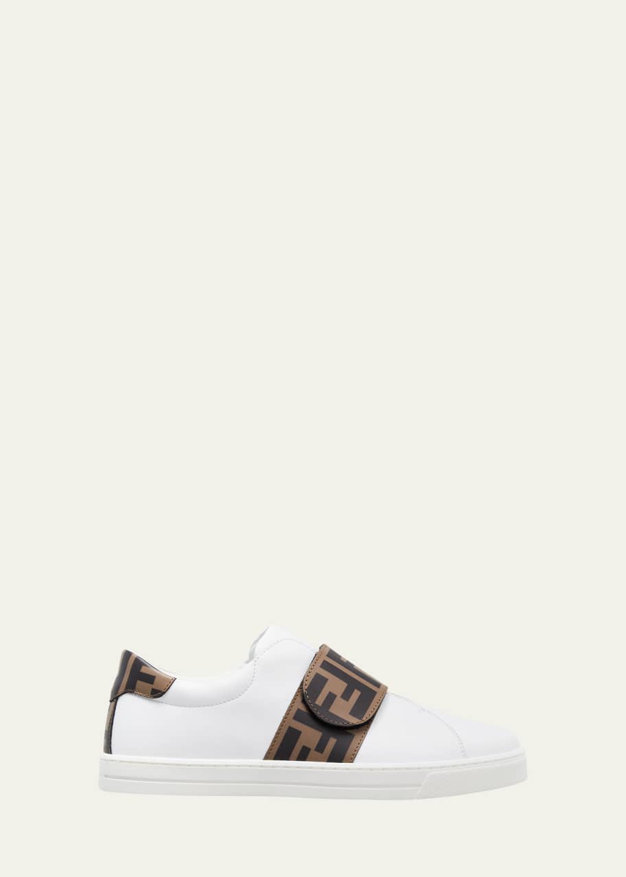 Fendi Kid s Fendi Grip Strap Sneakers Size 31 39 Bergdorf Goodman