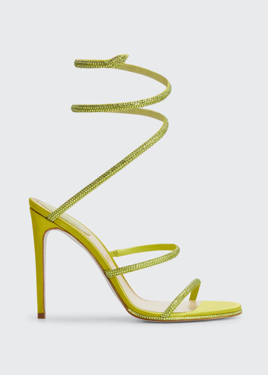 Rene Caovilla Cleo Embellished Ankle-Wrap Sandals - Bergdorf Goodman