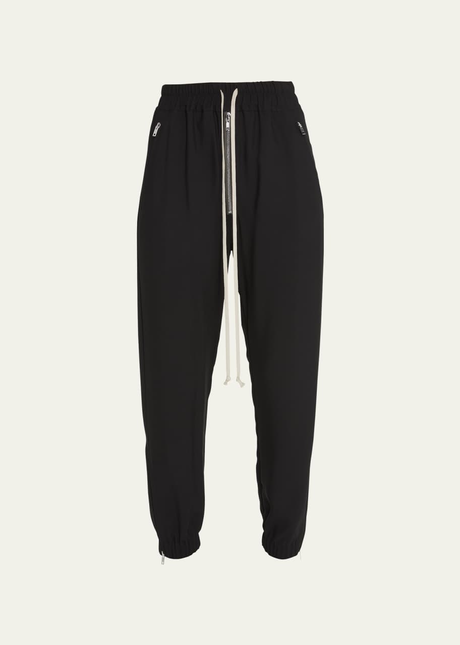 Rick Owens Drawstring Zip-Cuff Track Pants - Bergdorf Goodman