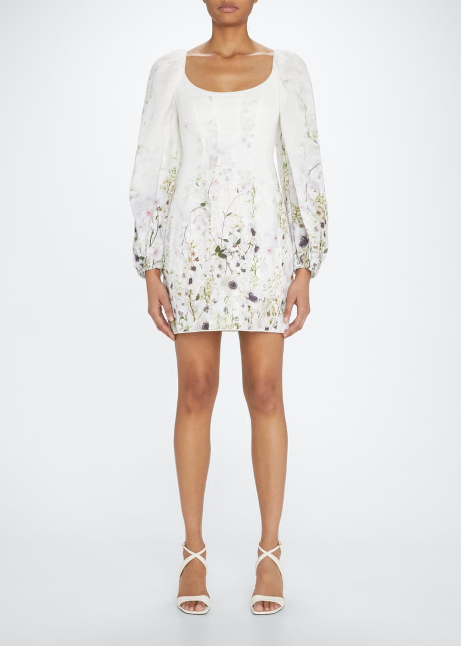 Zimmermann Dancer Paneled Mini Dress - Bergdorf Goodman