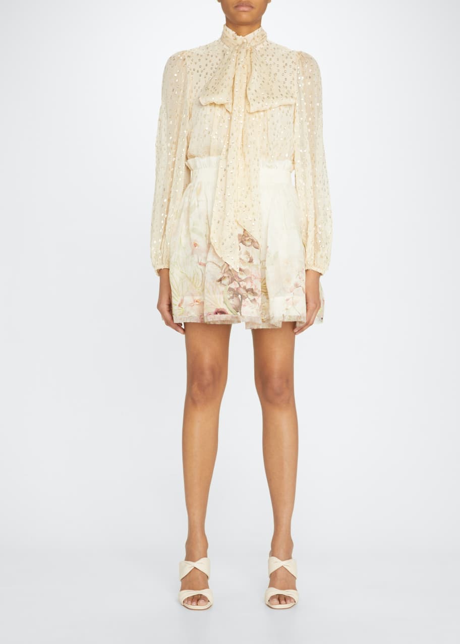 zimmermann tie neck gown