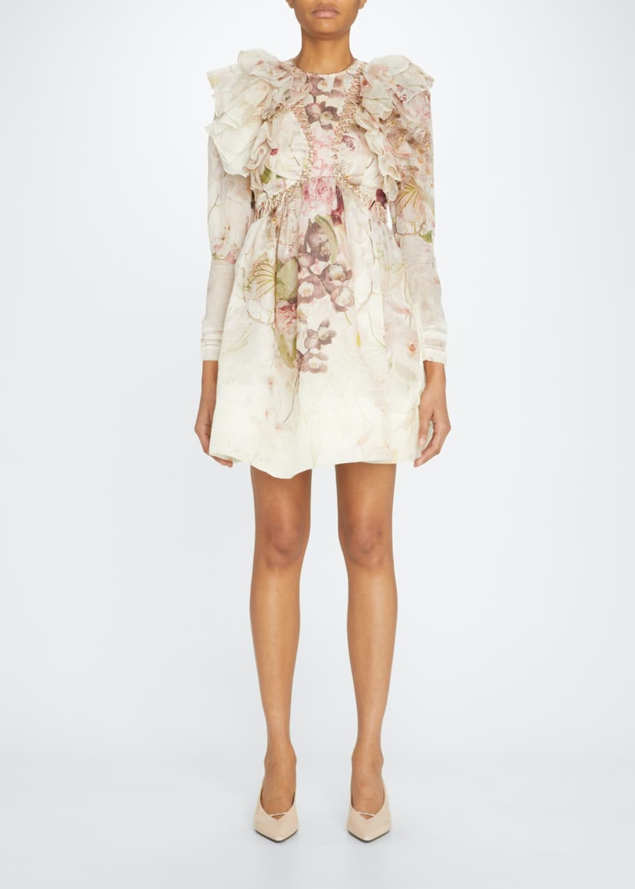 Zimmermann Dancer Laced Mini Dress Bergdorf Goodman