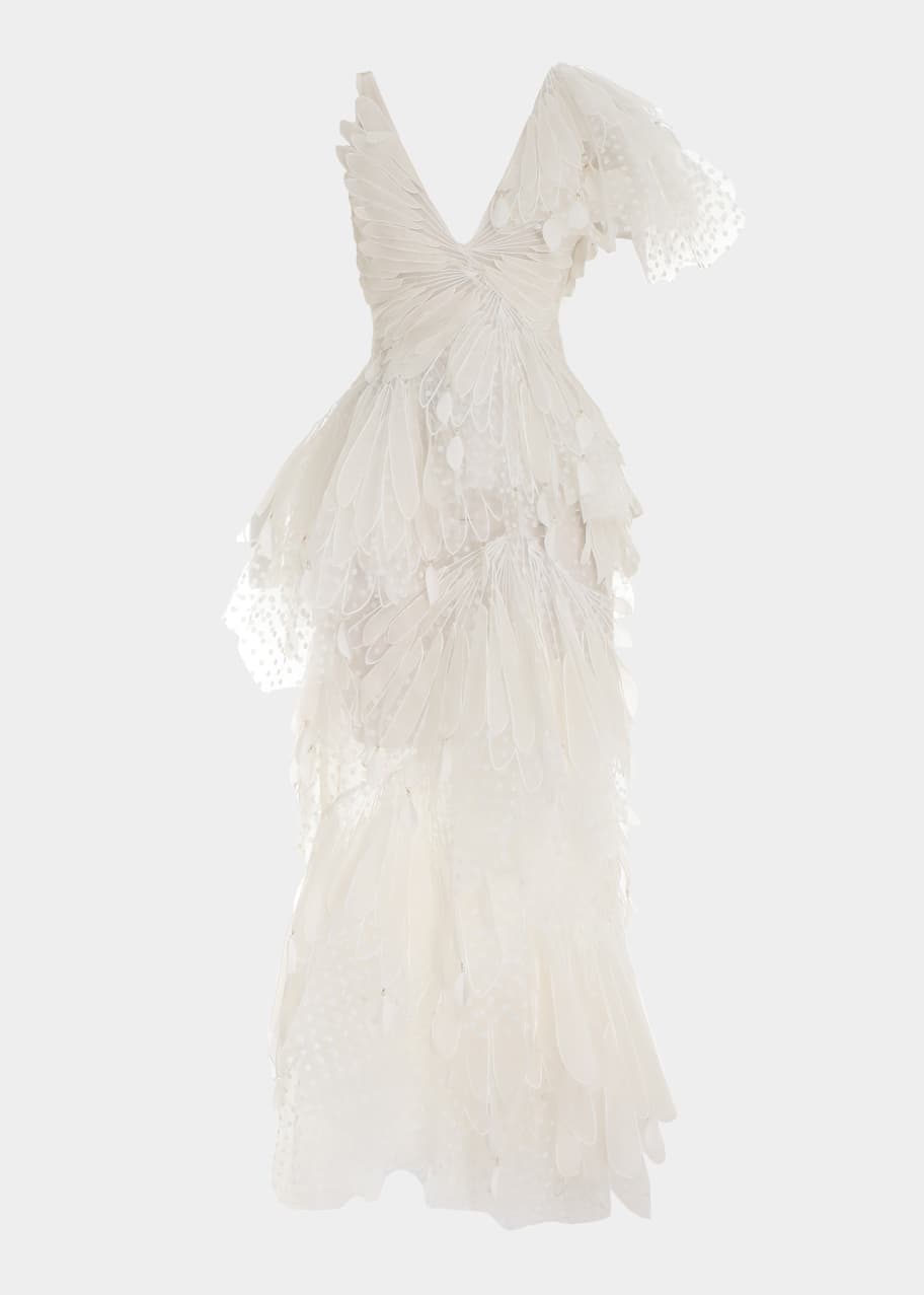 Zimmermann Rhythmic Fluted Gown Bergdorf Goodman
