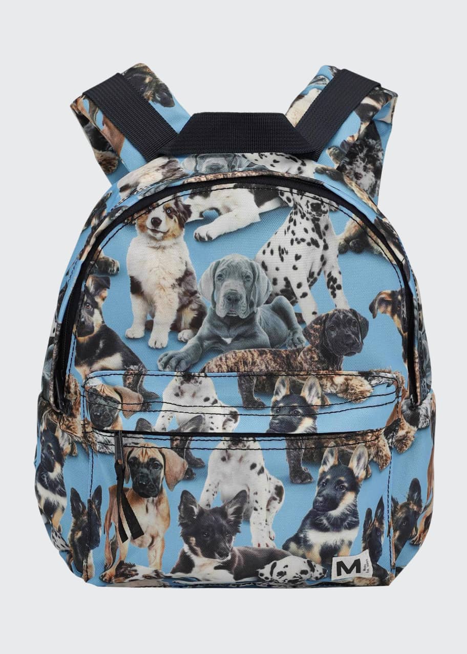 Molo Girl s Puppy Print Recycled Polyester Backpack Bergdorf Goodman