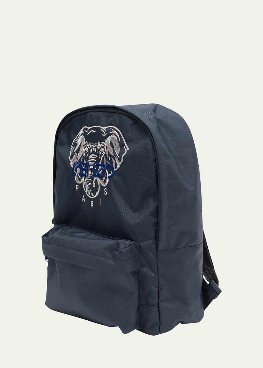 Boy s Elephant Logo Embroidered Backpack
