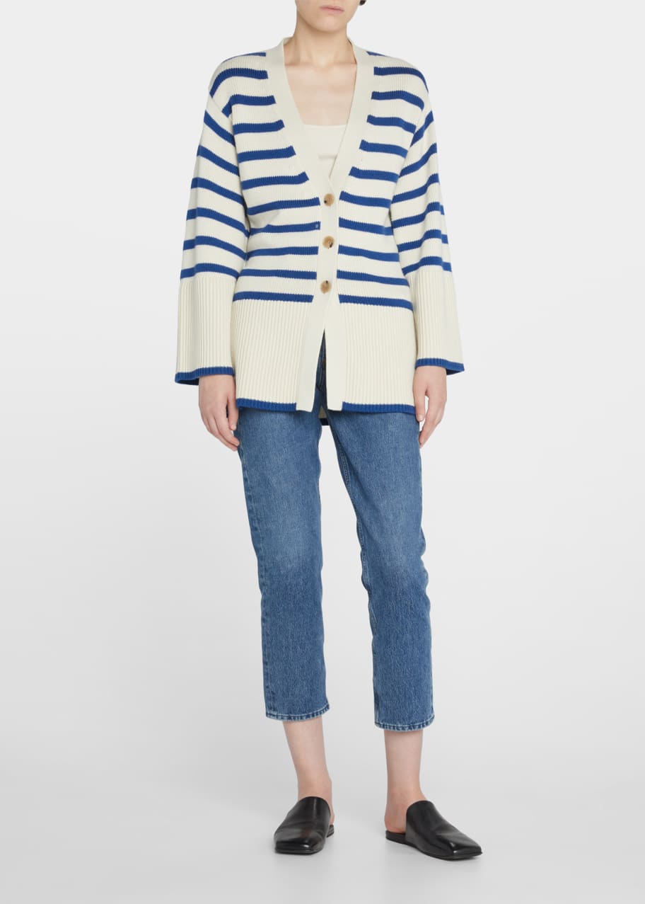Toteme Signature Striped Cardigan Bergdorf Goodman