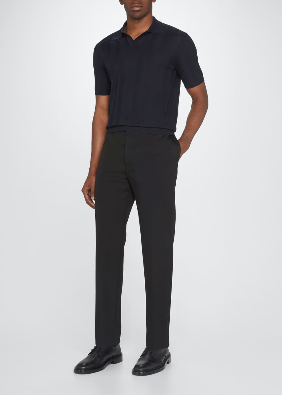 6223 B. Shop Men's Silk Polo Shirt Bergdorf Goodman