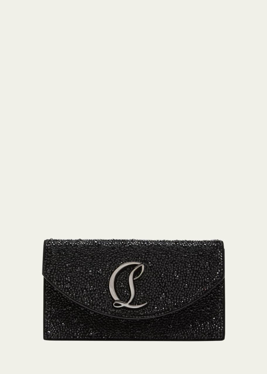 Image 1 of 1: Loubi54 Small Wallet on Chain in Strass