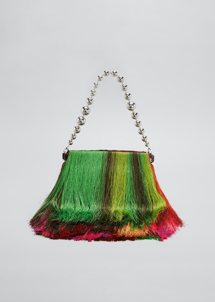 Dries Van Noten Multicolor Fringe Chain Shoulder Bag - Bergdorf Goodman