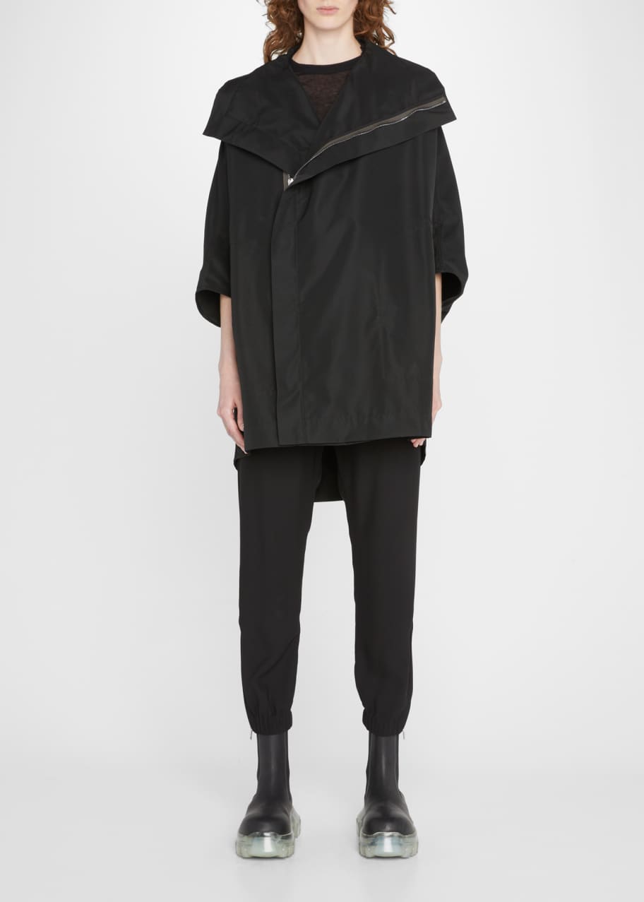 Rick Owens Sail Biker Wide Jacket - Bergdorf Goodman