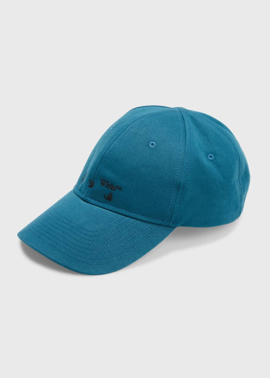Valentino Men's Logo Baseball Cap in Sand/Nero Valentino