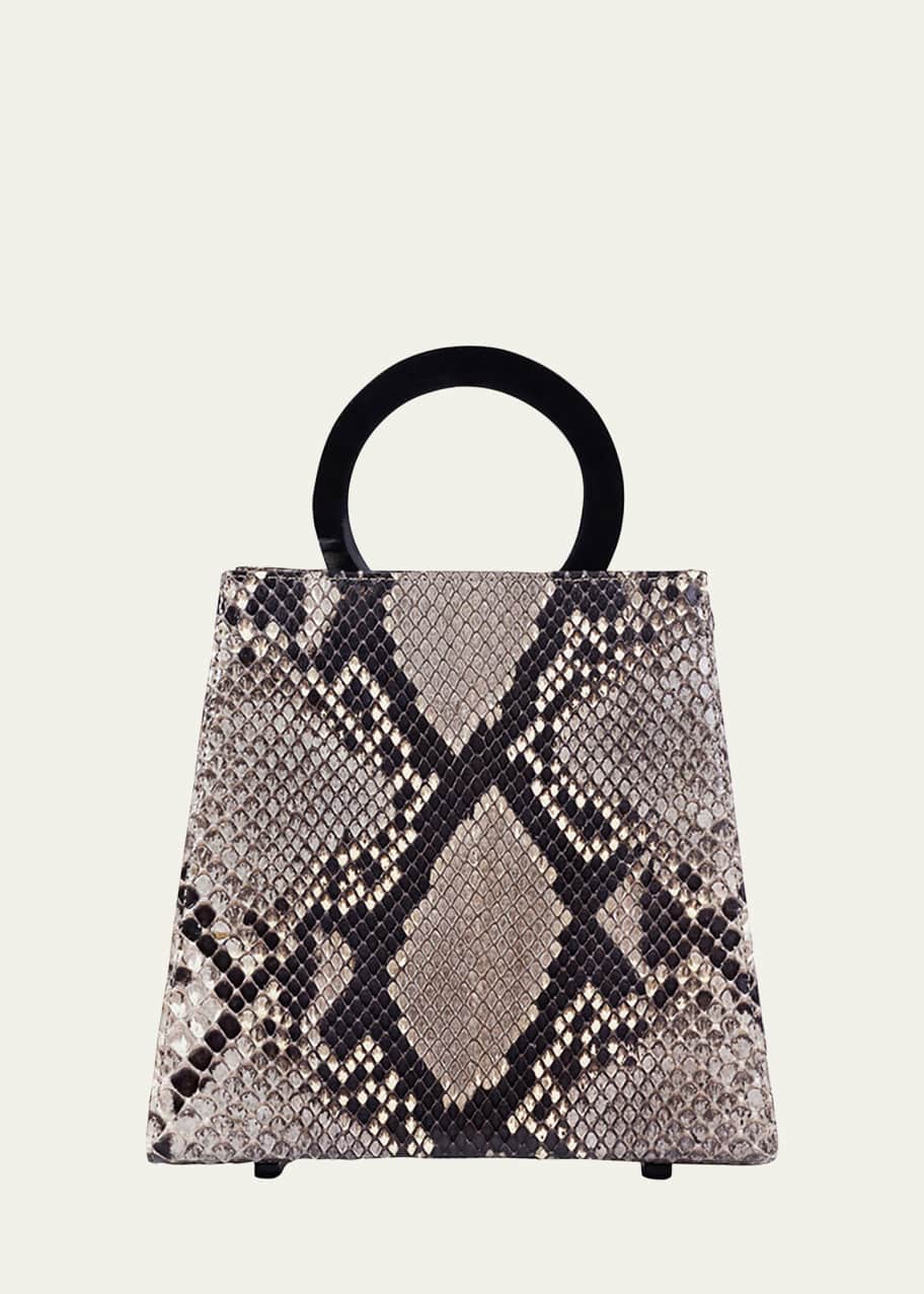Image 1 of 1: Azza Python Top-Handle Bag