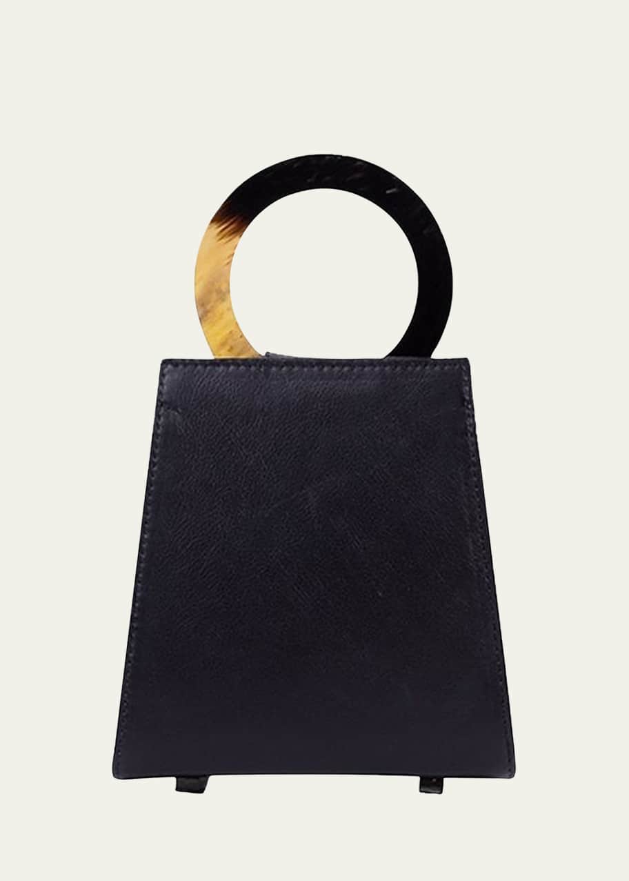 Image 1 of 1: Azza Mini Leather Top-Handle Bag