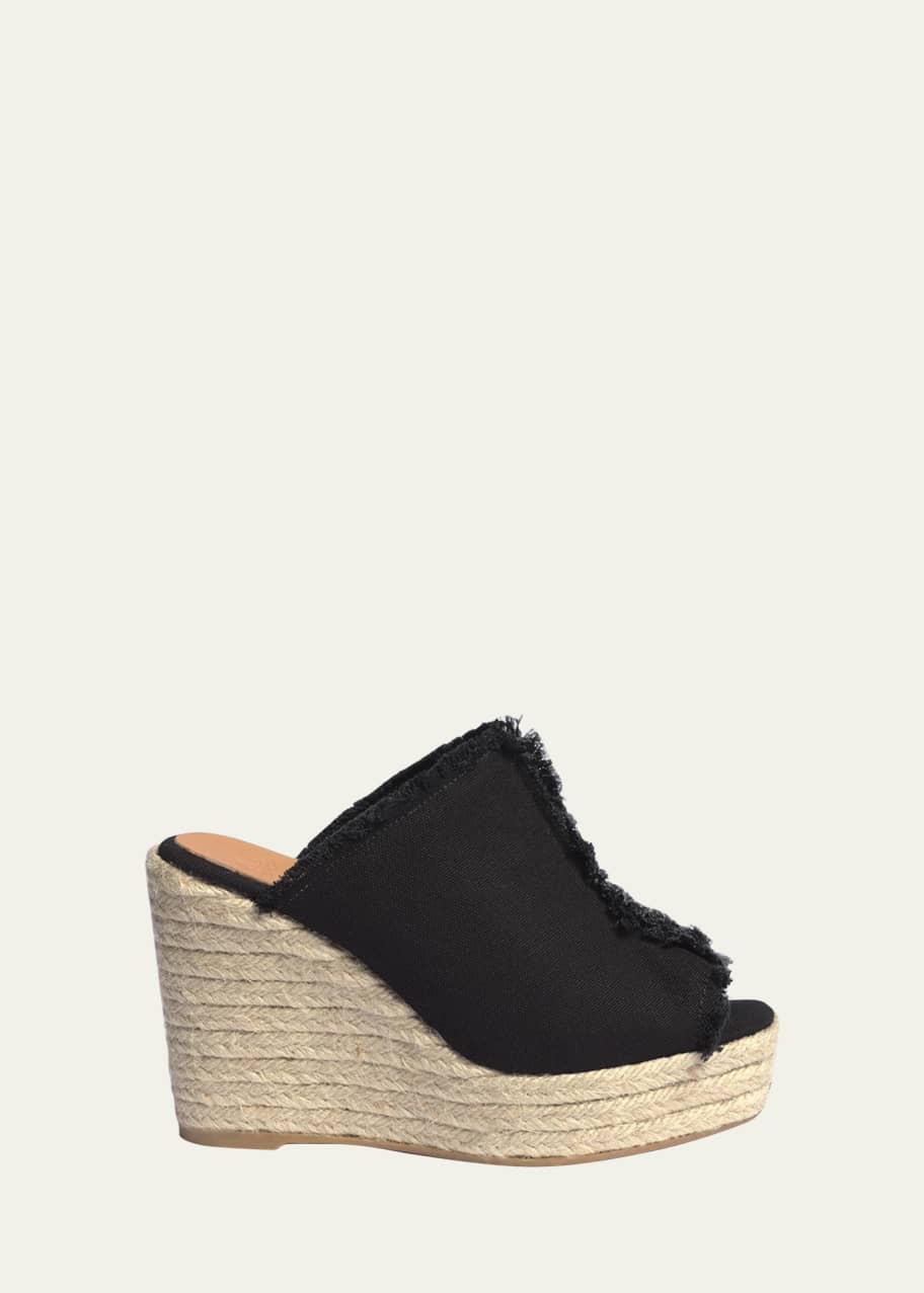 Castaner Fatima Frayed Slide Wedge Espadrilles Bergdorf Goodman