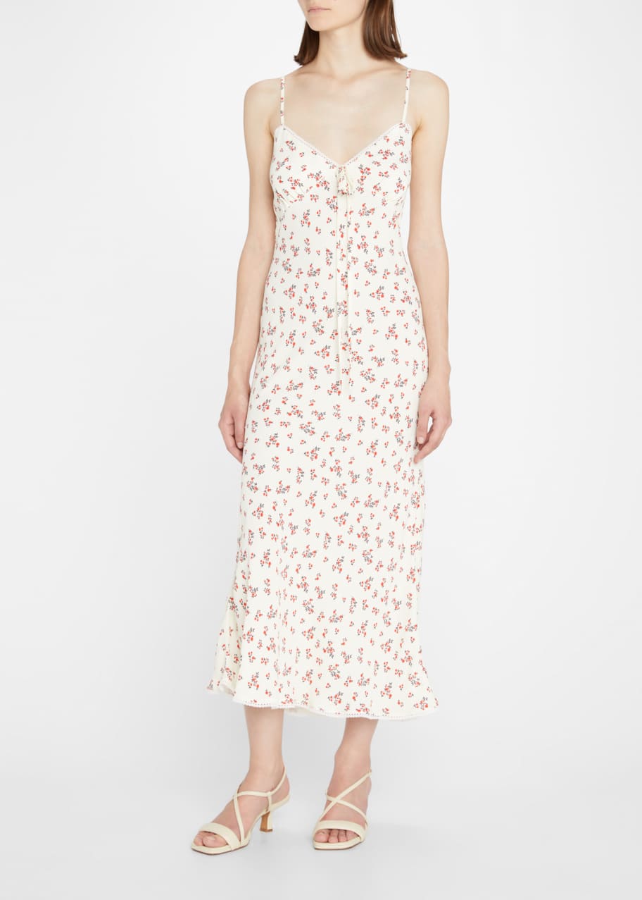 knee length dresses for ladies Peonia Print Amalie Midi Dress main image 1
