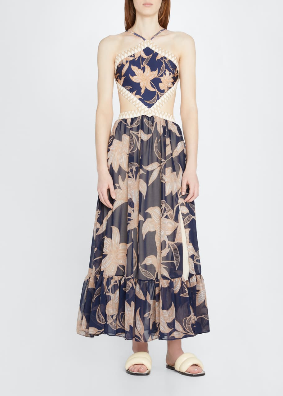 PatBO Stargazer Halter-Neck Beach Dress - Bergdorf Goodman