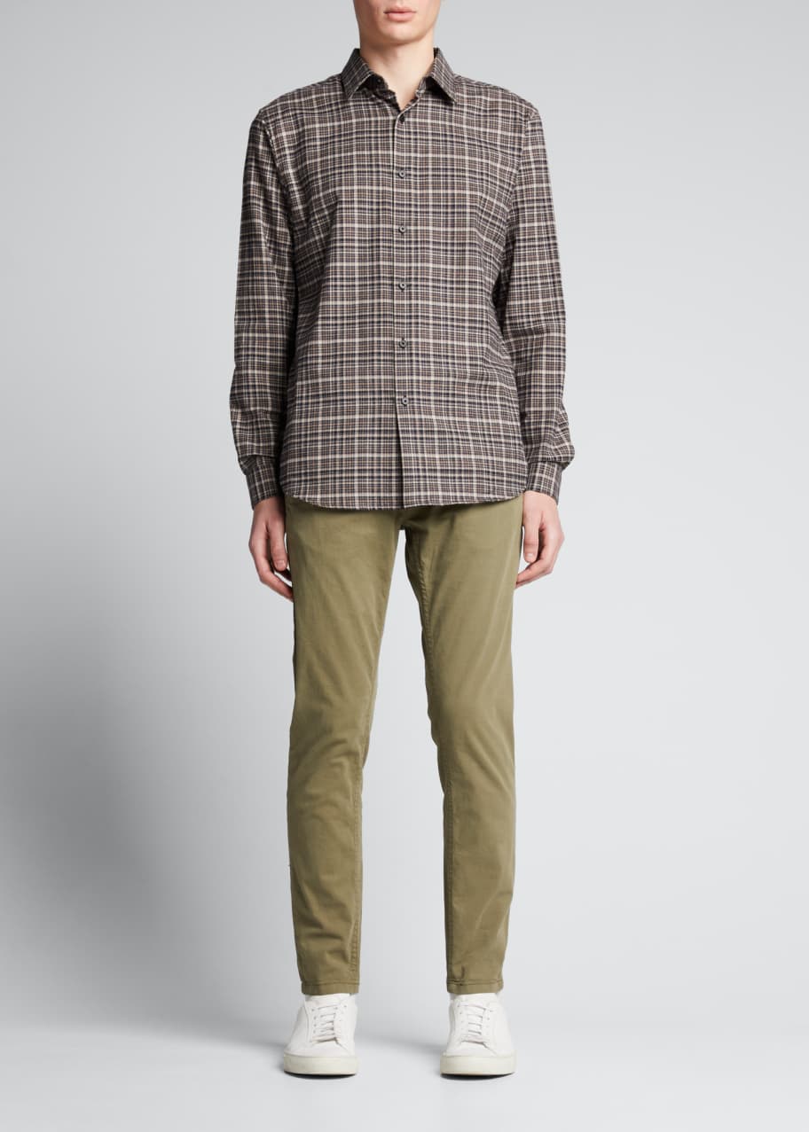 Theory Men's Irving Plaid Flannel Sport Shirt - Bergdorf Goodman