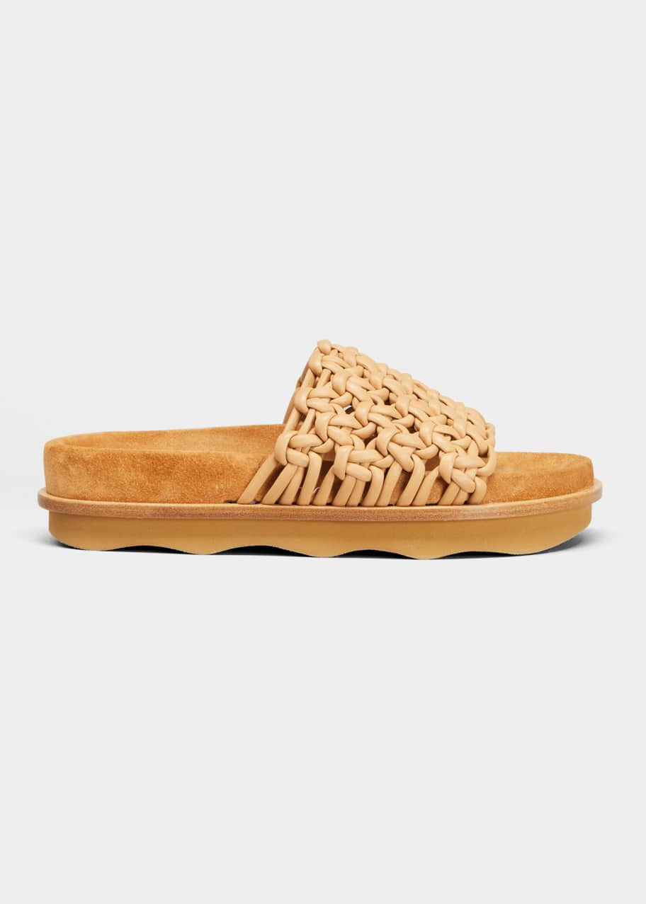Woven platform slides top