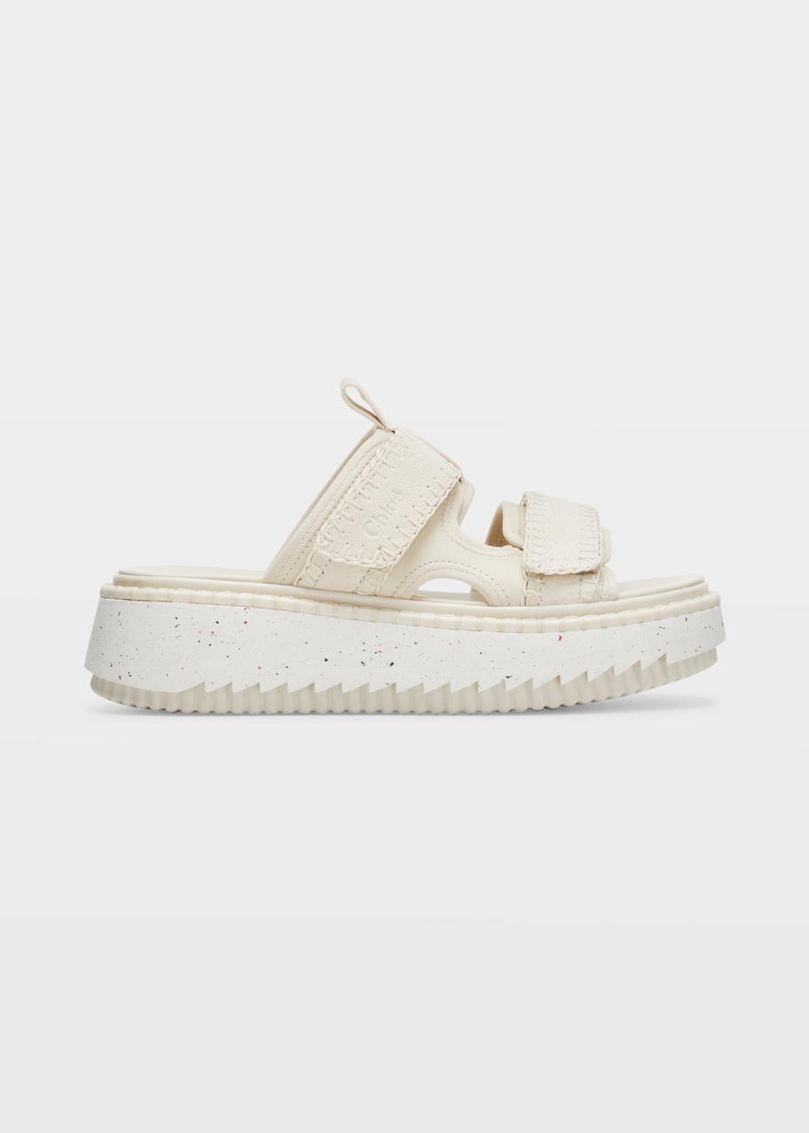 レディース l*読様 Double-Strap Platform Sandals