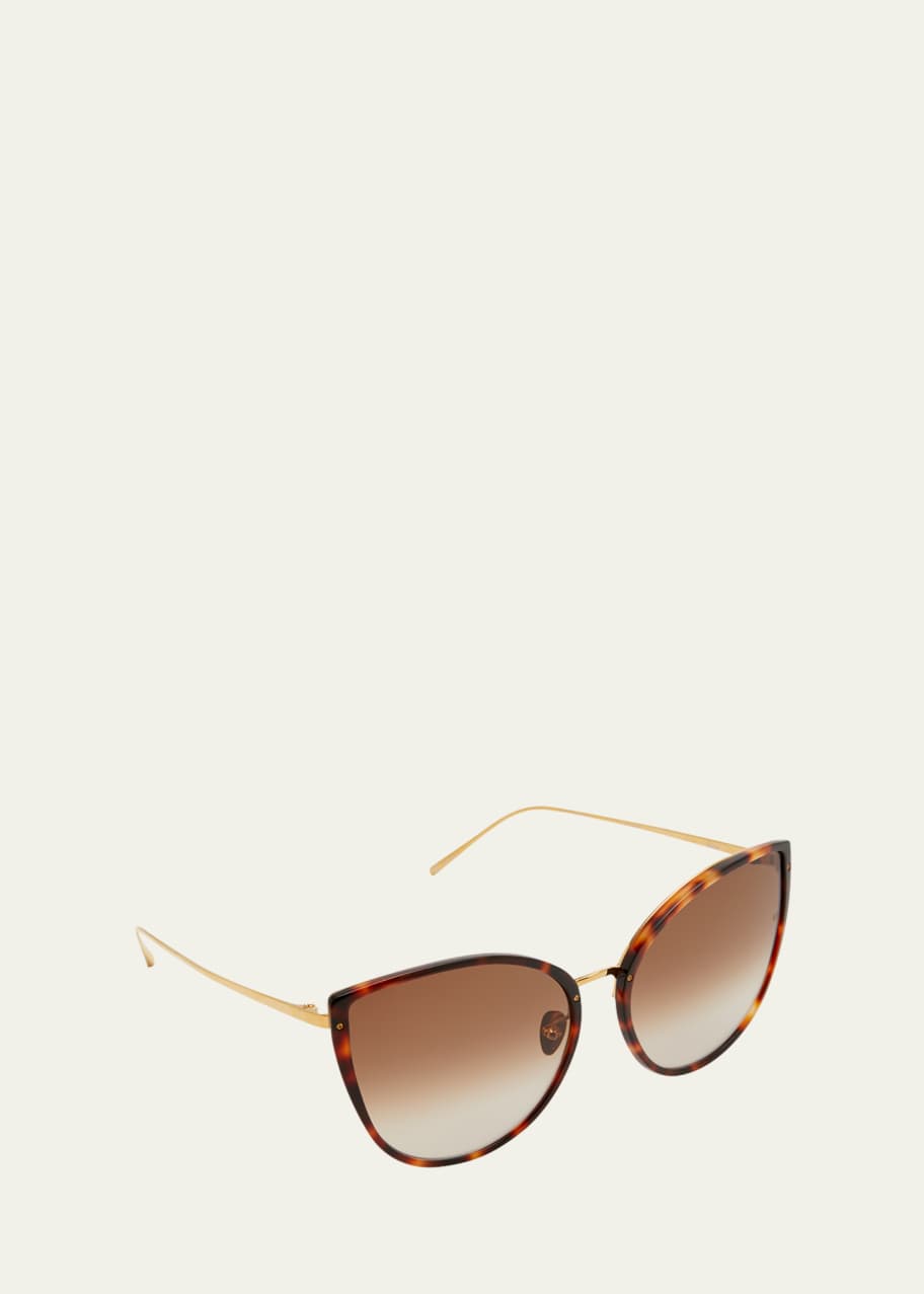 Silvie Mixed Media Butterfly Sunglasses