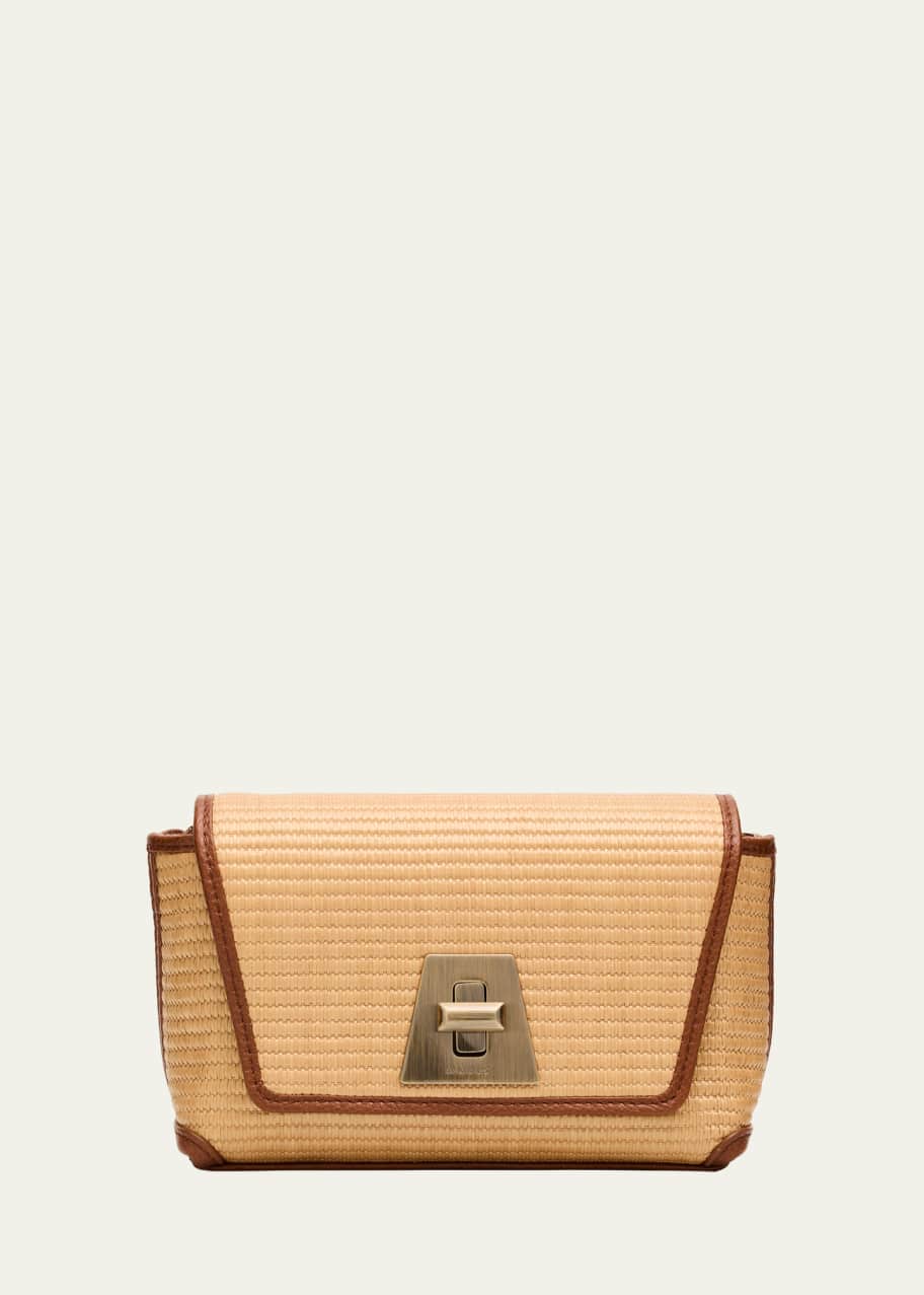 Image 1 of 1: Anouk Little Day Bicolor Raffia Crossbody Bag