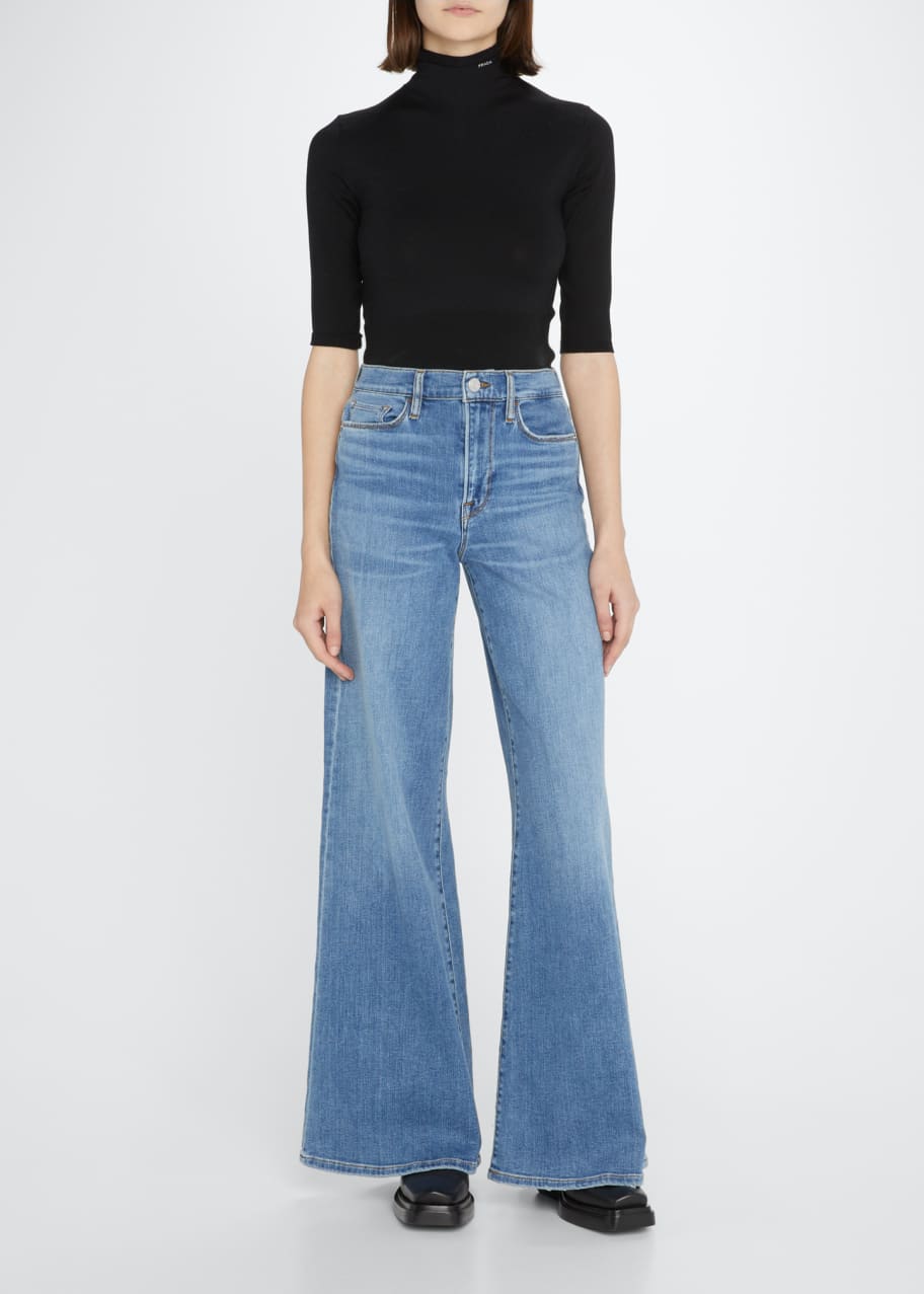 FRAME Le Palazzo High-Rise Jeans - Bergdorf Goodman