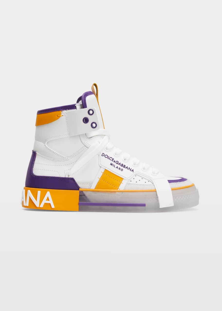 dolce and gabbana mens high top sneakers