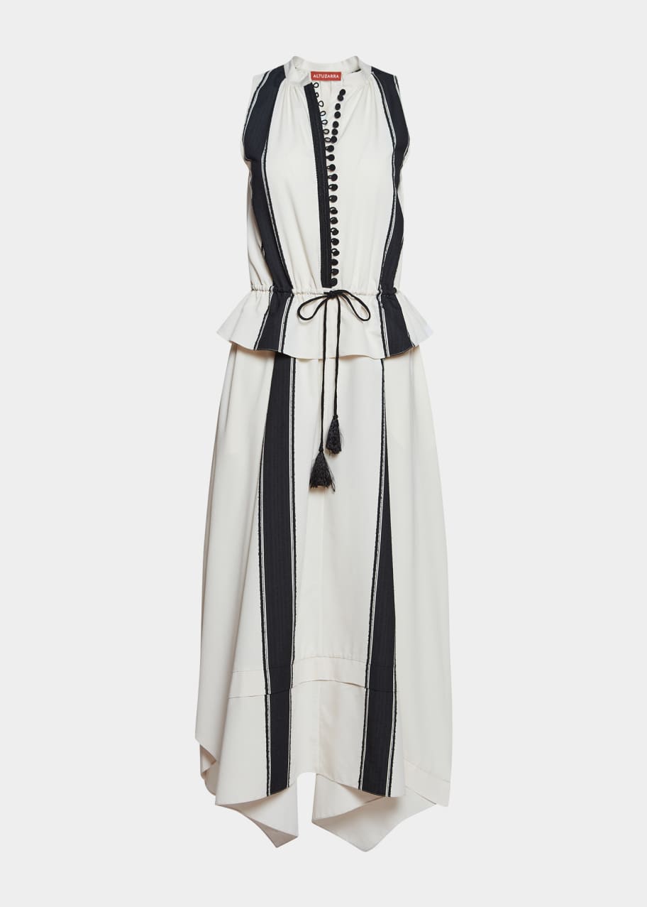 Altuzarra Penelope Striped Ruffle Maxi Dress - Bergdorf Goodman