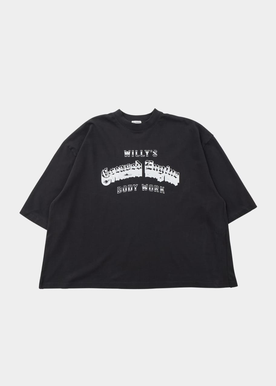 トップス WILLY CHAVARRIA Greased Engine Boxy T Willy Chavarria Men's Greased Engine Boxy T-Shirt - Bergdorf Goodman