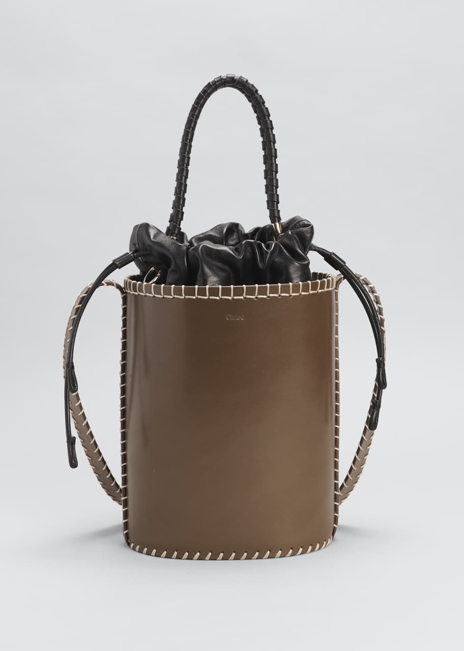 Chloe Louela Small Drawstring Leather Bucket Bag - Bergdorf Goodman