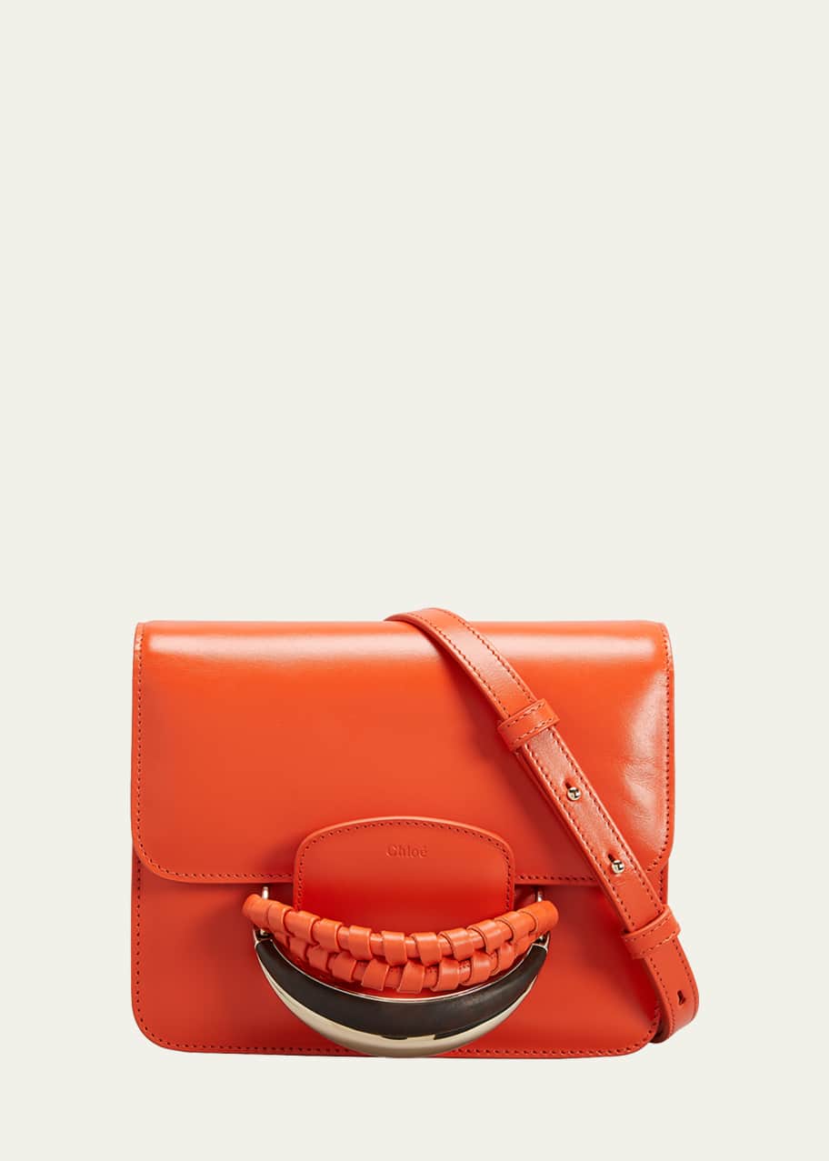 Image 1 of 1: Kattie Braided Leather Crossbody Bag