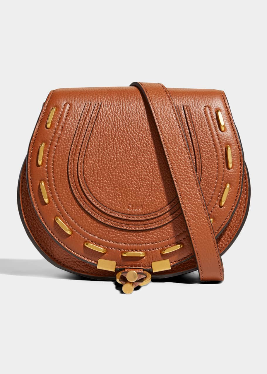 Chloe Marcie Small Suede Saddle Crossbody Bag Bergdorf Goodman